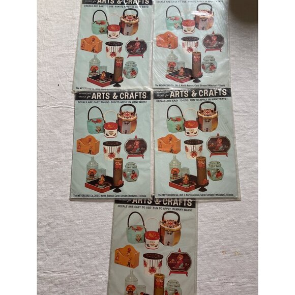 Vintage 1970s Meyercord Ardy Decal Set Grandpa Grandma Country Decor Homey Farm - Picture 7 of 9